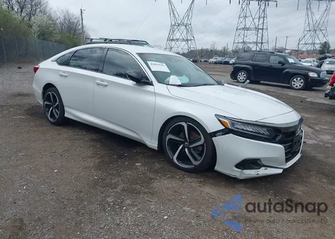 2022 Honda Accord Sport из США, поврежденный, VIN 1HGCV1F3XNA028963